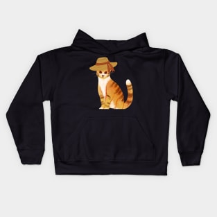 the lady cat Kids Hoodie